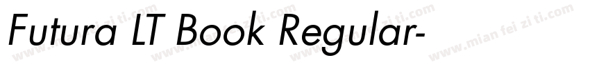 Futura LT Book Regular字体转换